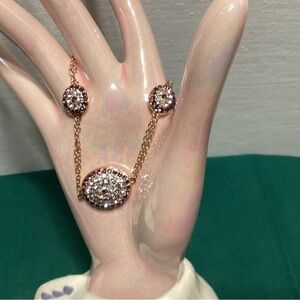 Joan Boyce Angel Eye Pink Gold Bracelet with Intricate Design